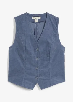 Gilet sans manches en velours côtelé