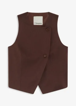 Gilet sans manches en viscose mélangée