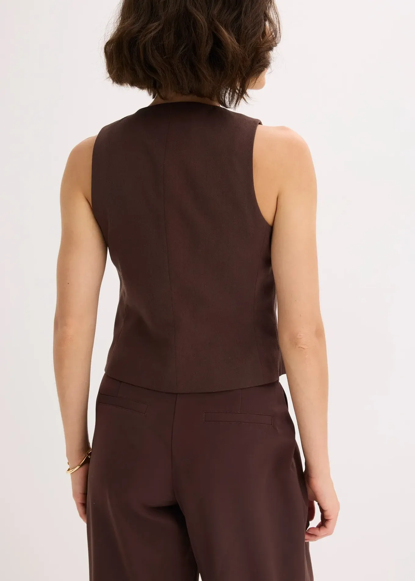 Gilet sans manches en viscose mélangée