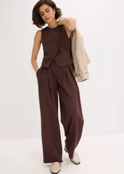 Gilet sans manches en viscose mélangée