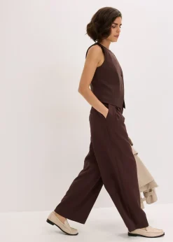 Gilet sans manches en viscose mélangée