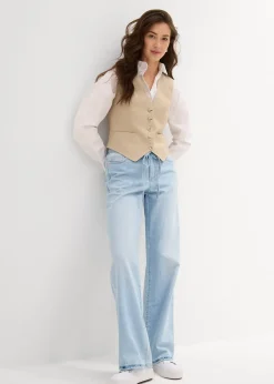 Gilet sans manches en viscose mélangée