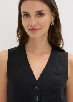 Gilet sans manches en viscose mélangée