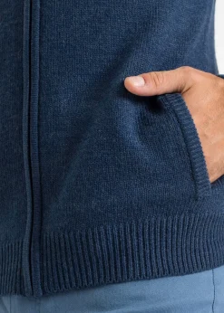 Gilet zippé en fine maille