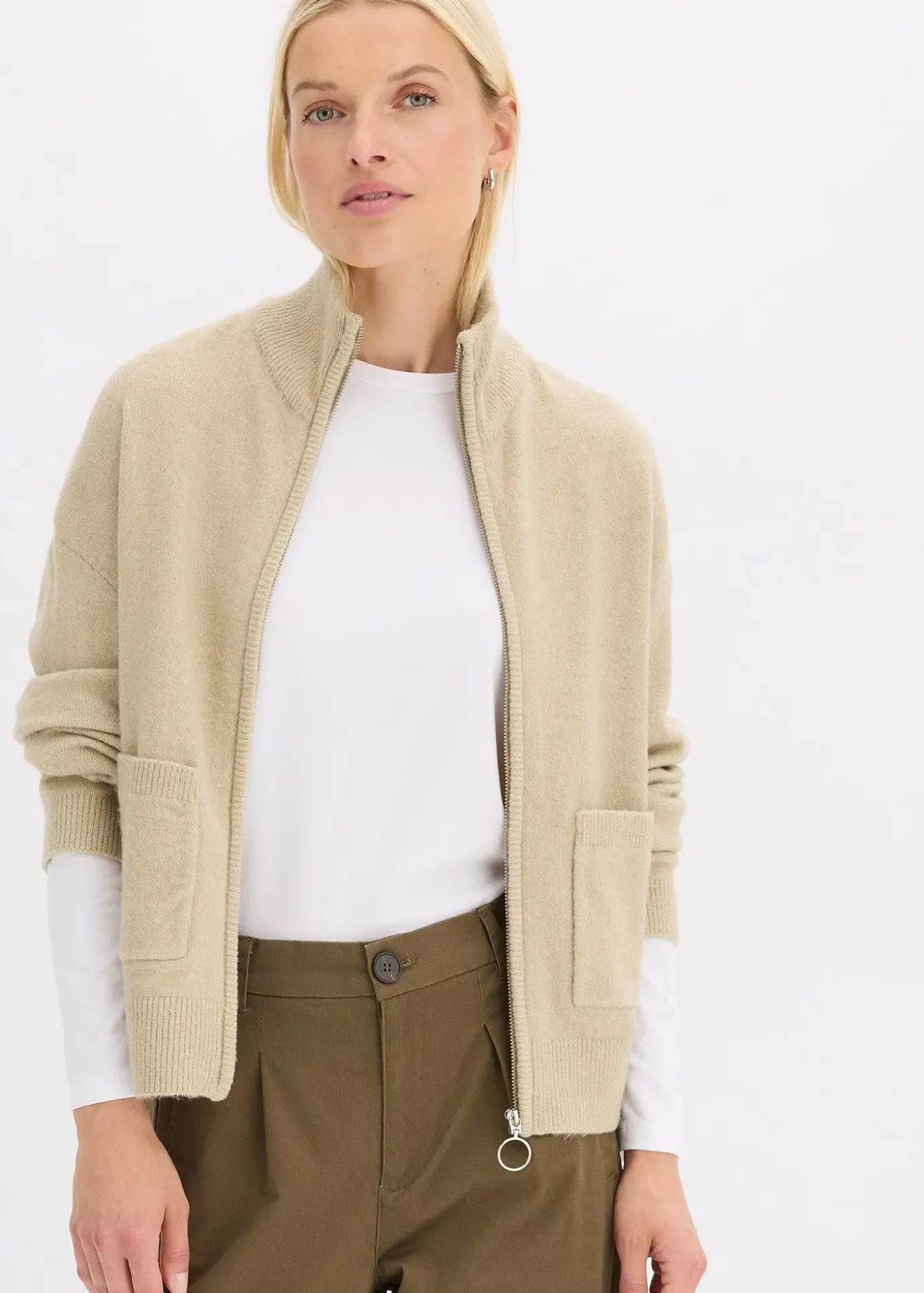 Gilet zippé en maille