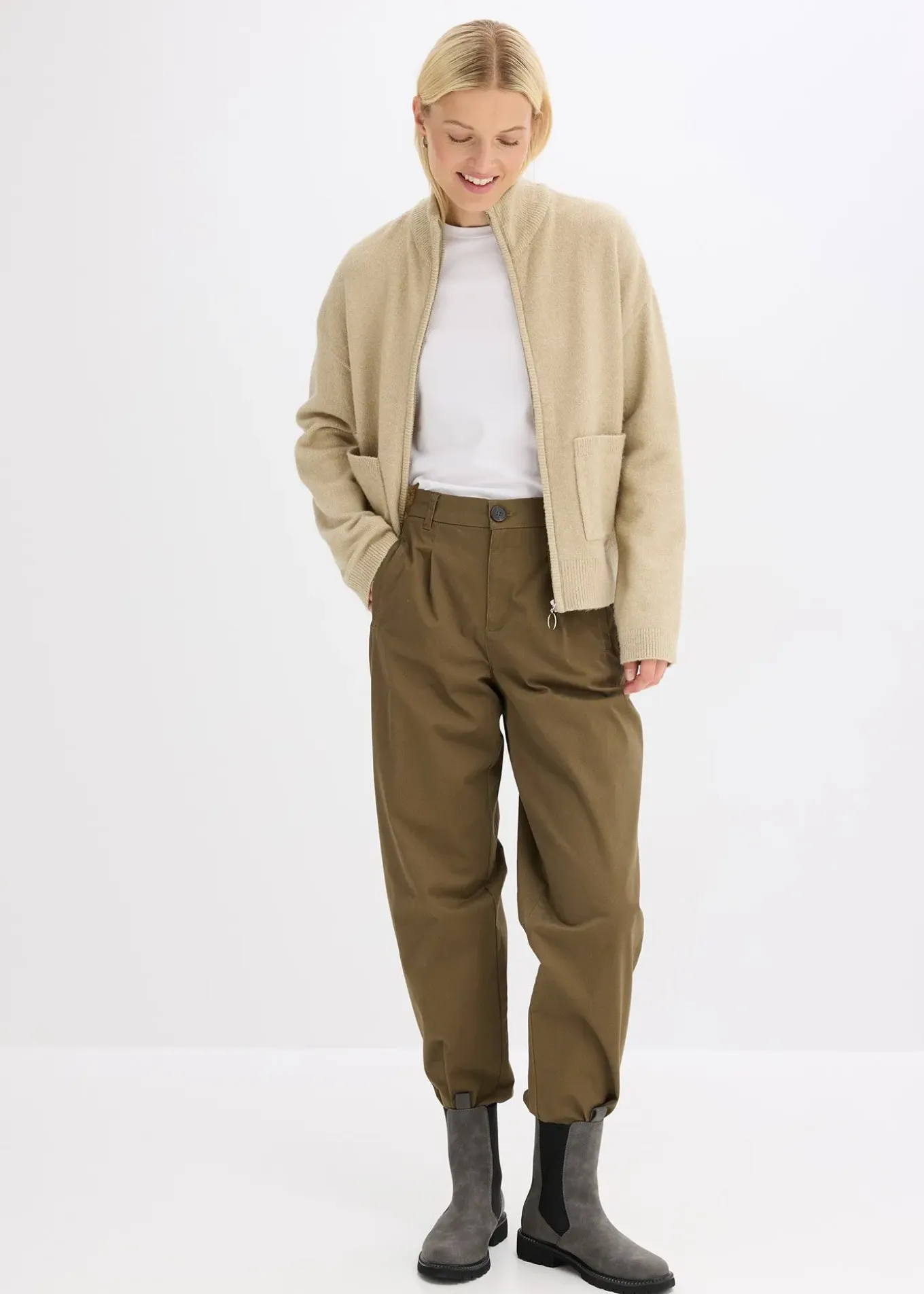 Gilet zippé en maille