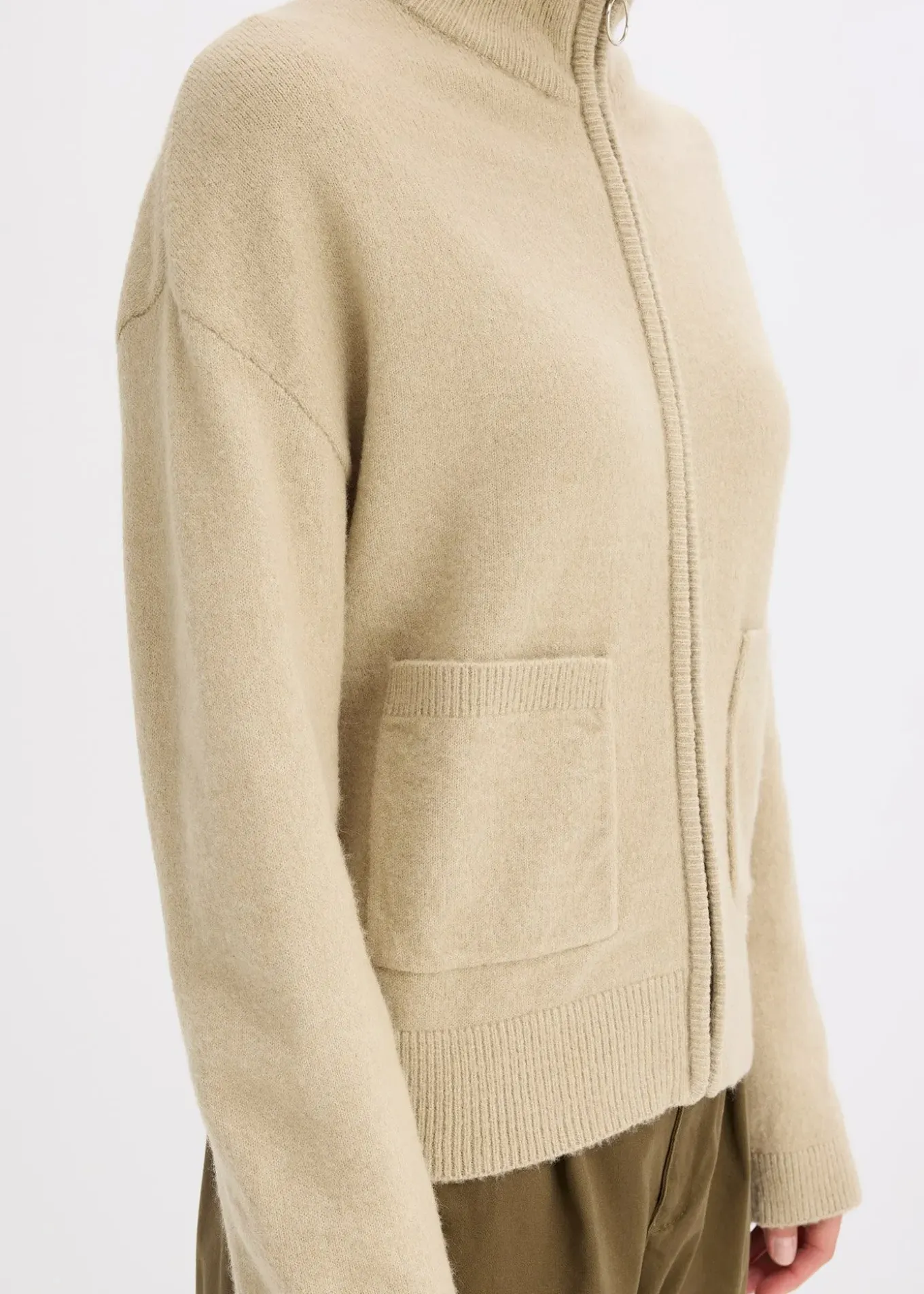 Gilet zippé en maille