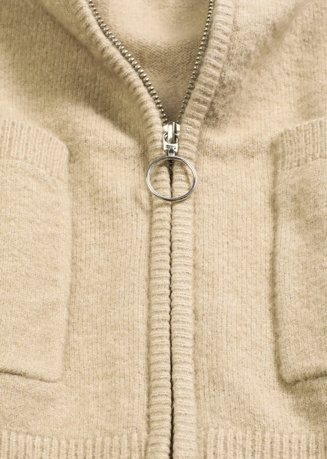 Gilet zippé en maille