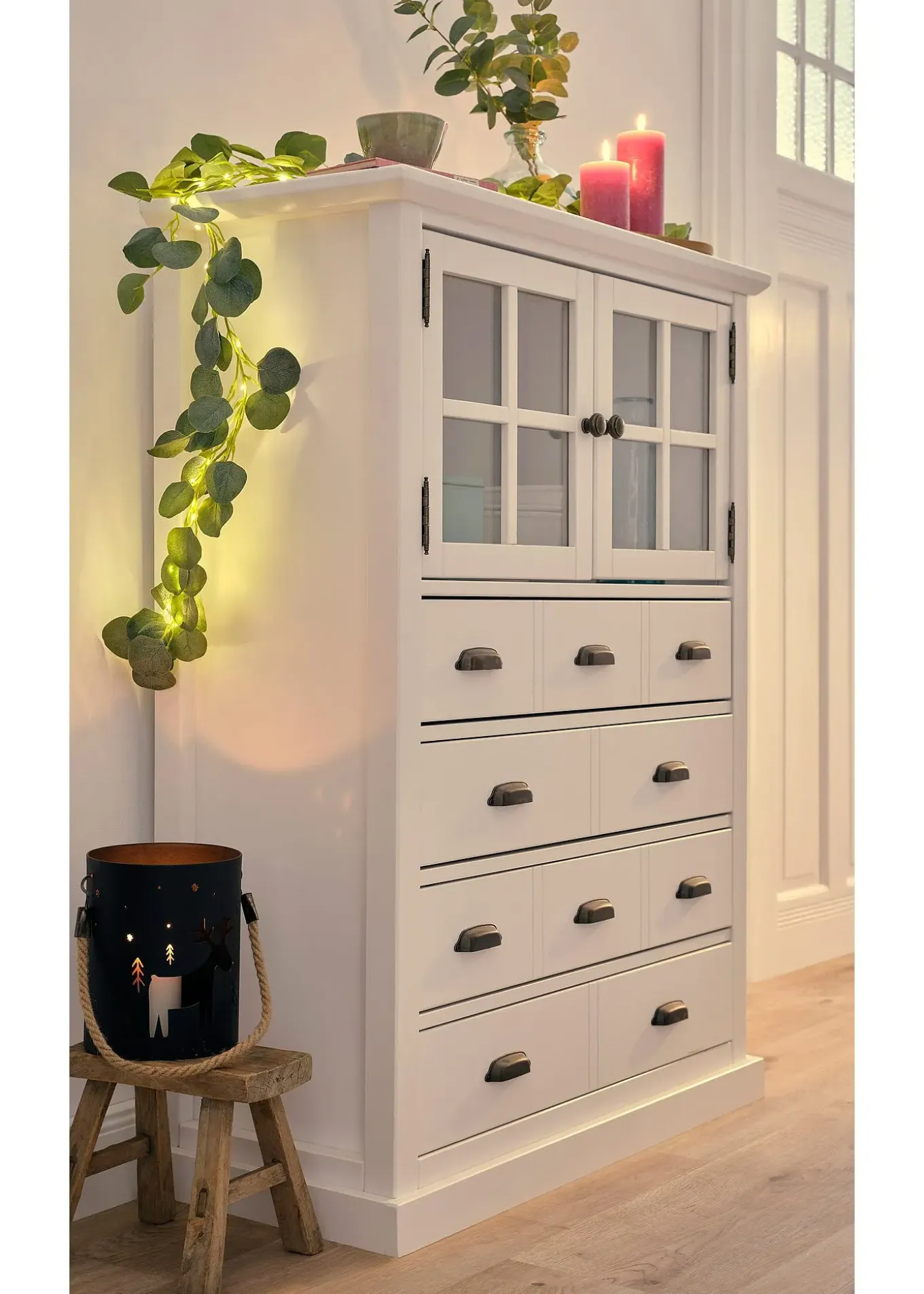 Guirlande fleur artificielle LED