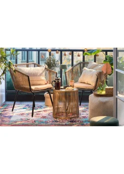 Guirlande lumineuse avec structure en rotin