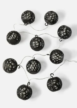 Guirlande lumineuse LED à boules en mesh
