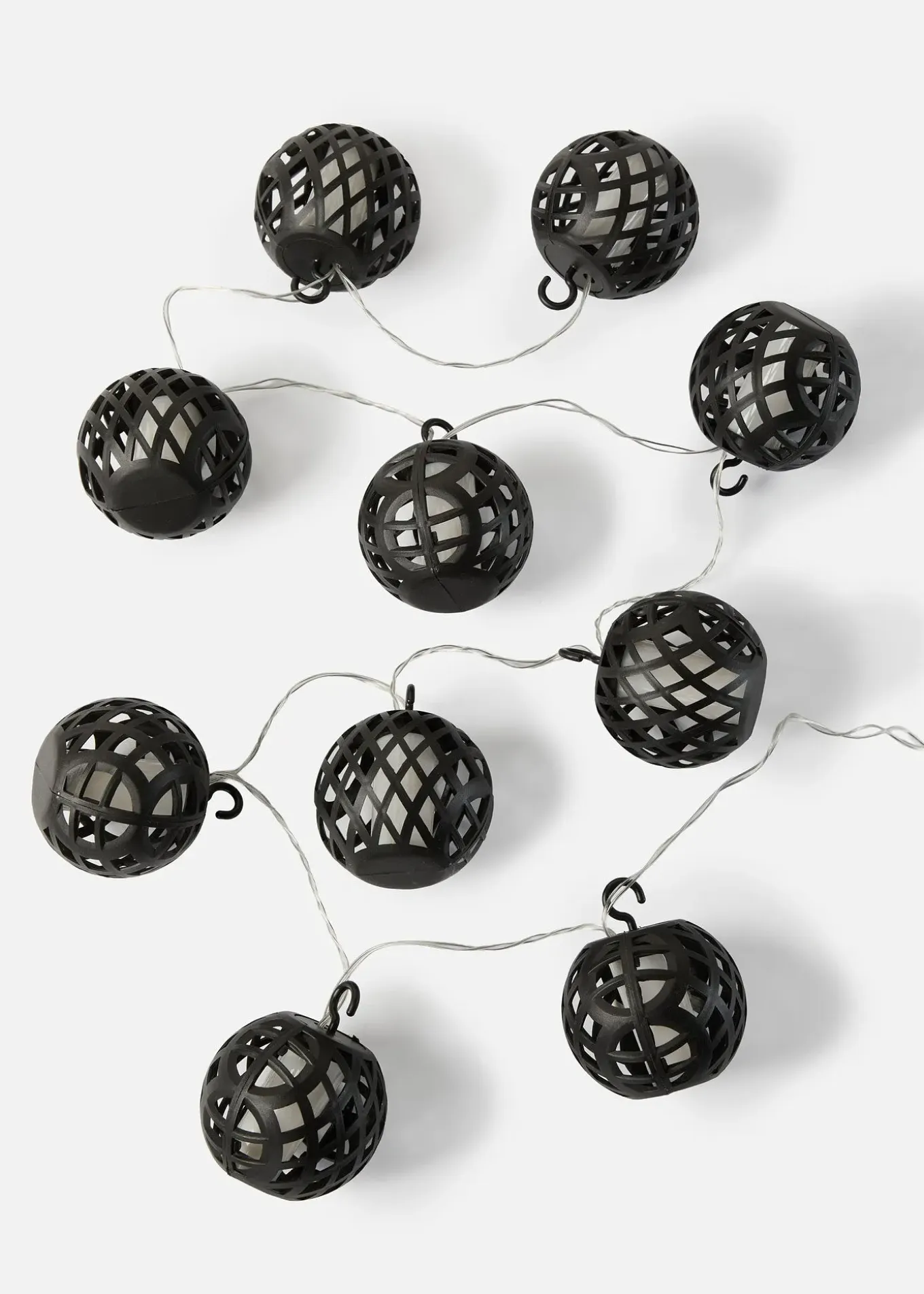 Guirlande lumineuse LED à boules en mesh