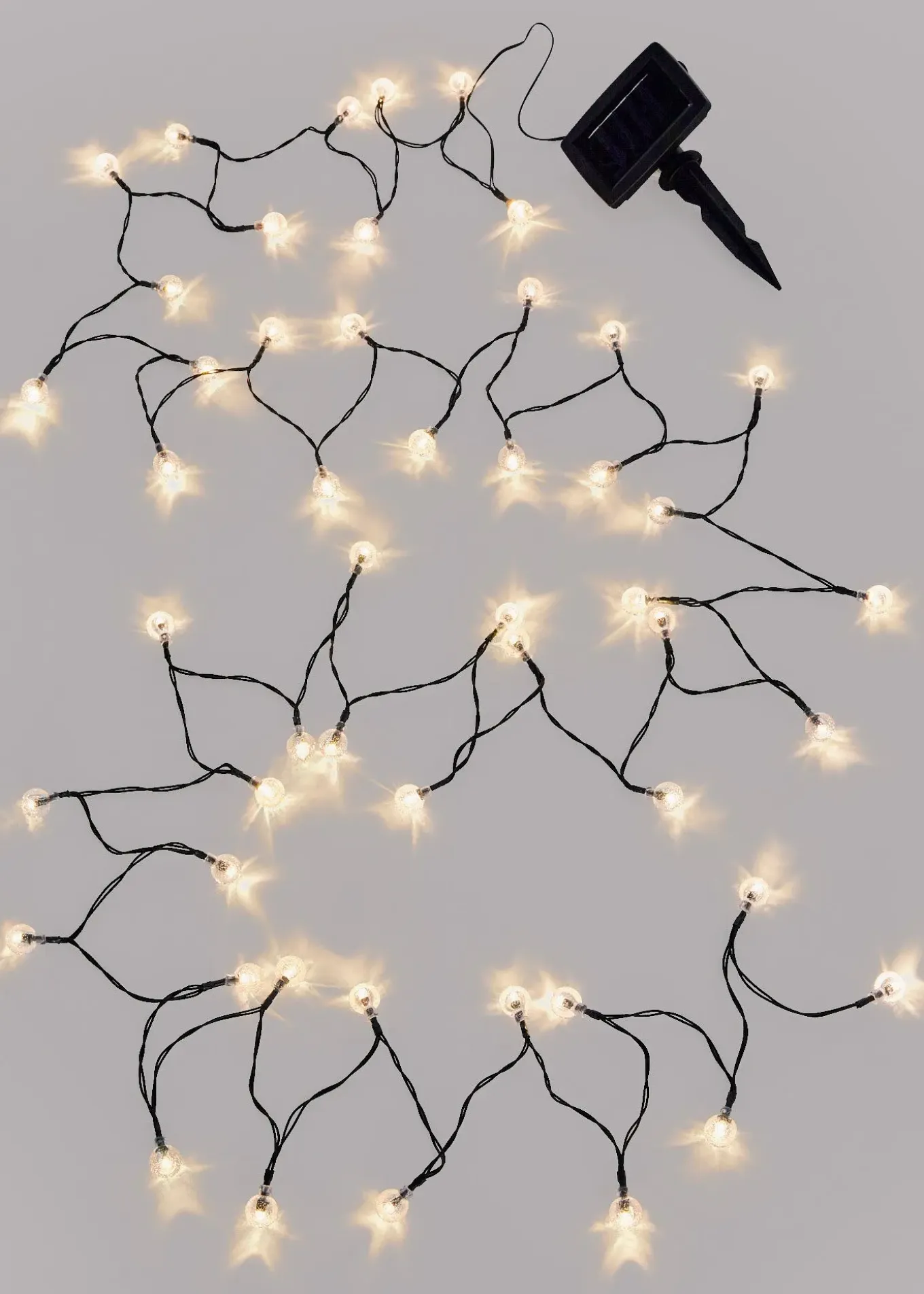 Guirlande lumineuse solaire avec 50 petites sphères LED