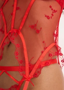 Guêpière et tanga (ens. 2 pces)