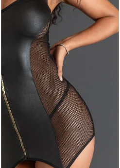 Guêpière sexy avec zip