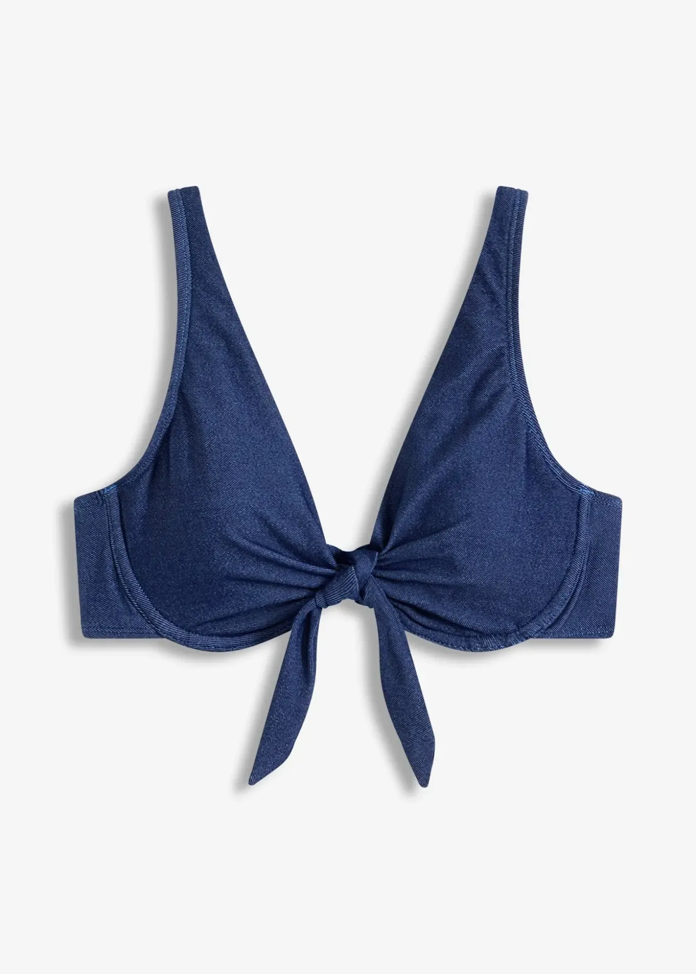 Haut de bikini à armatures, aspect jean