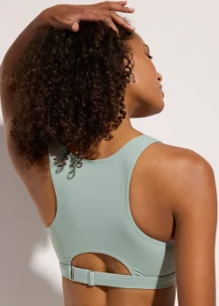 Haut de bikini brassière à bande sous-poitrine réglable