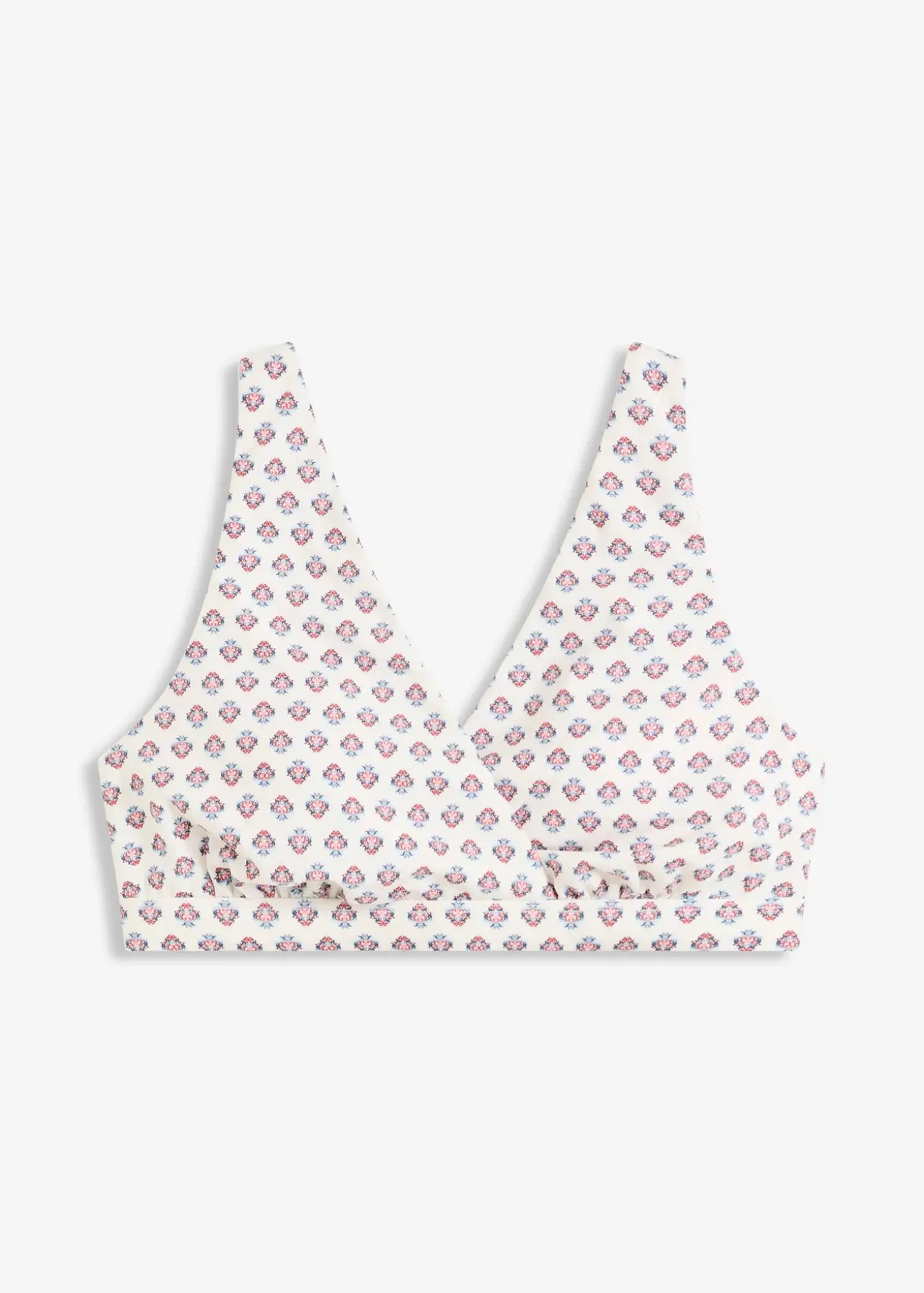 Haut de bikini brassière avec col en V