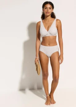 Haut de bikini brassière avec col en V