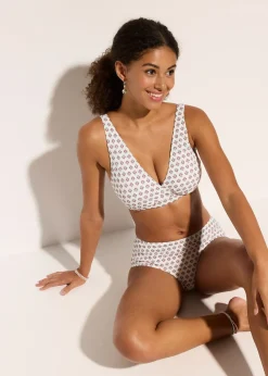 Haut de bikini brassière avec col en V