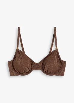 Haut de bikini brillant à armatures