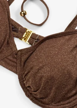 Haut de bikini brillant à armatures