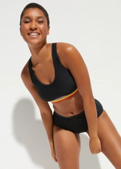 Haut de maillot brassière, maintien léger