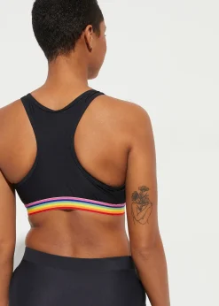 Haut de maillot brassière, maintien léger