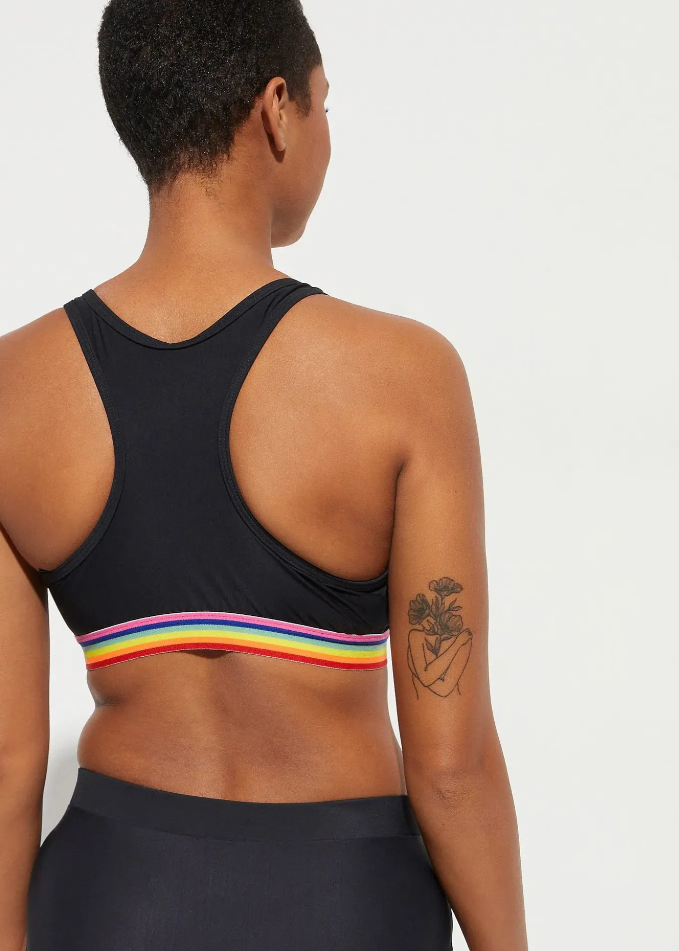 Haut de maillot brassière, maintien léger