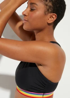 Haut de maillot brassière, maintien léger