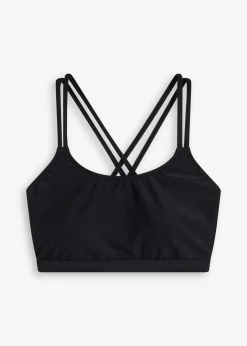 Haut de maillot brassière à bretelles croisées