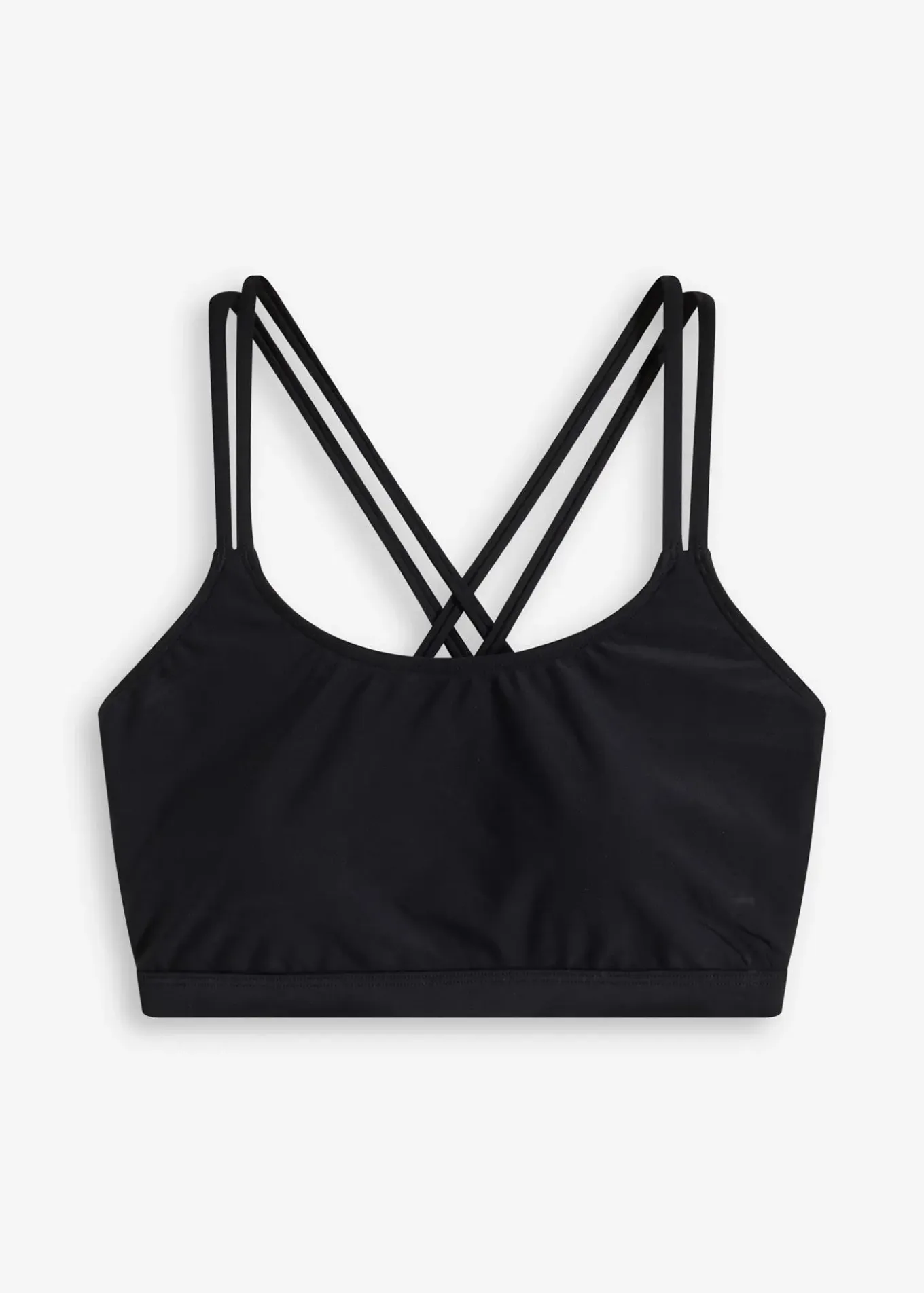 Haut de maillot brassière à bretelles croisées