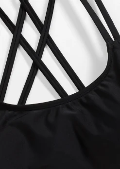 Haut de maillot brassière à bretelles croisées