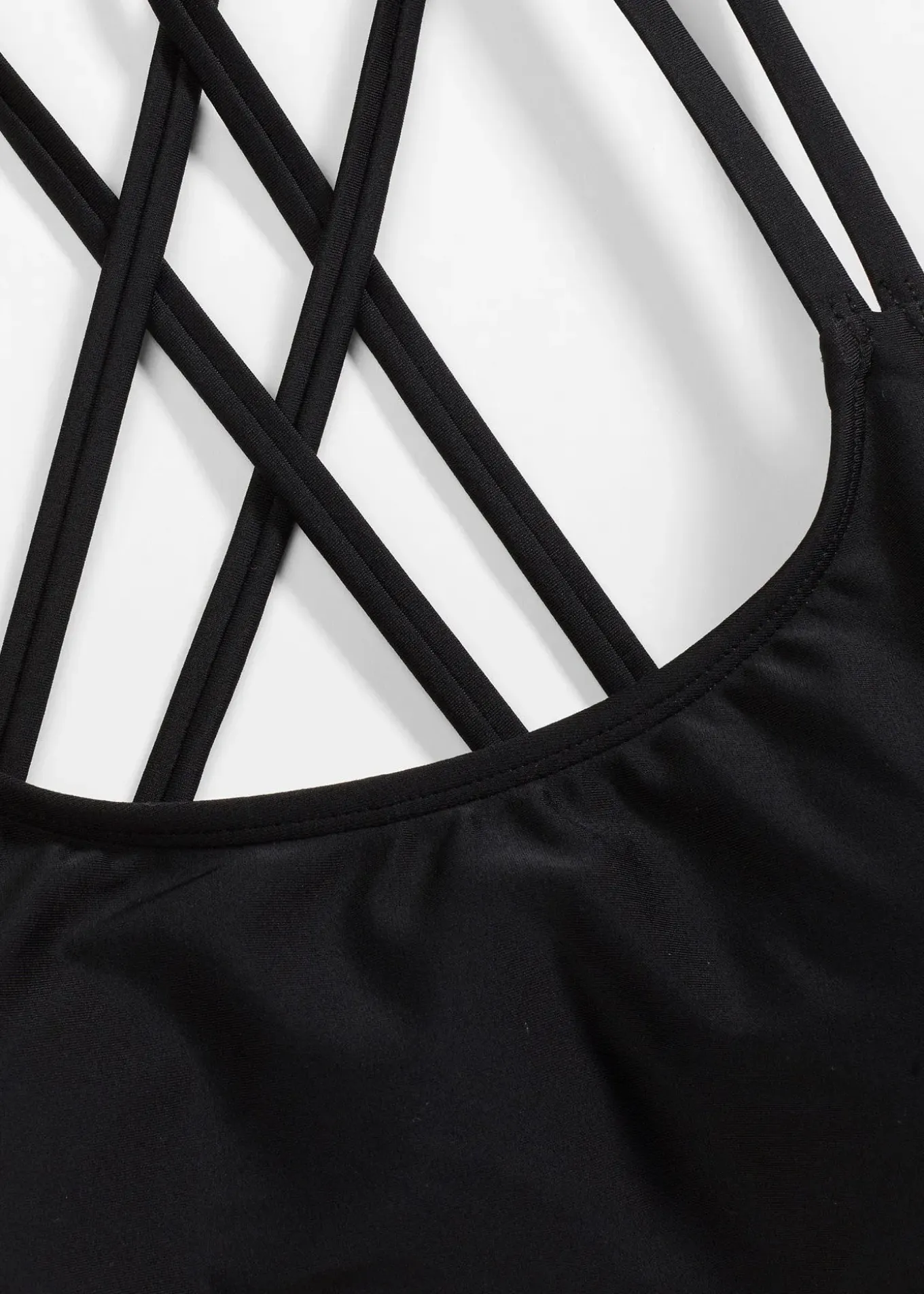 Haut de maillot brassière à bretelles croisées