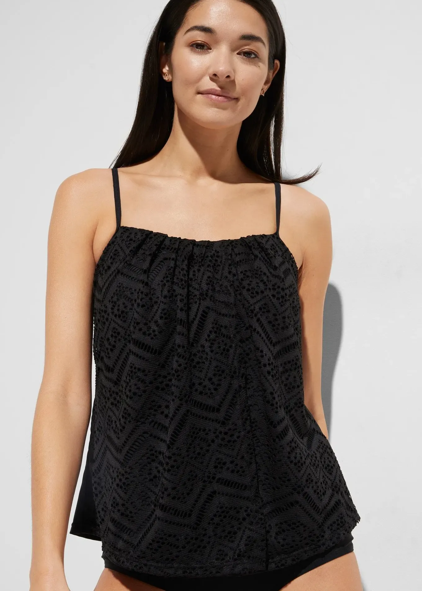 Haut de tankini en dentelle