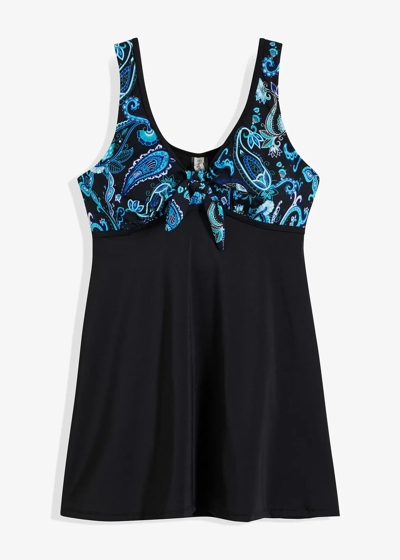 Haut de tankini long à larges bretelles