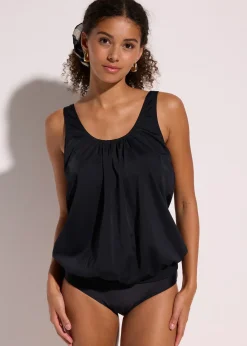 Haut de tankini oversize, coupe ballon