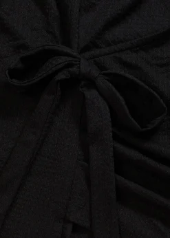 Haut esprit cache-cœur en jersey crêpe