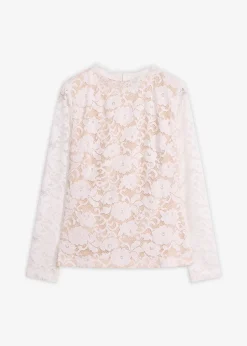 Haut manches longues en dentelle