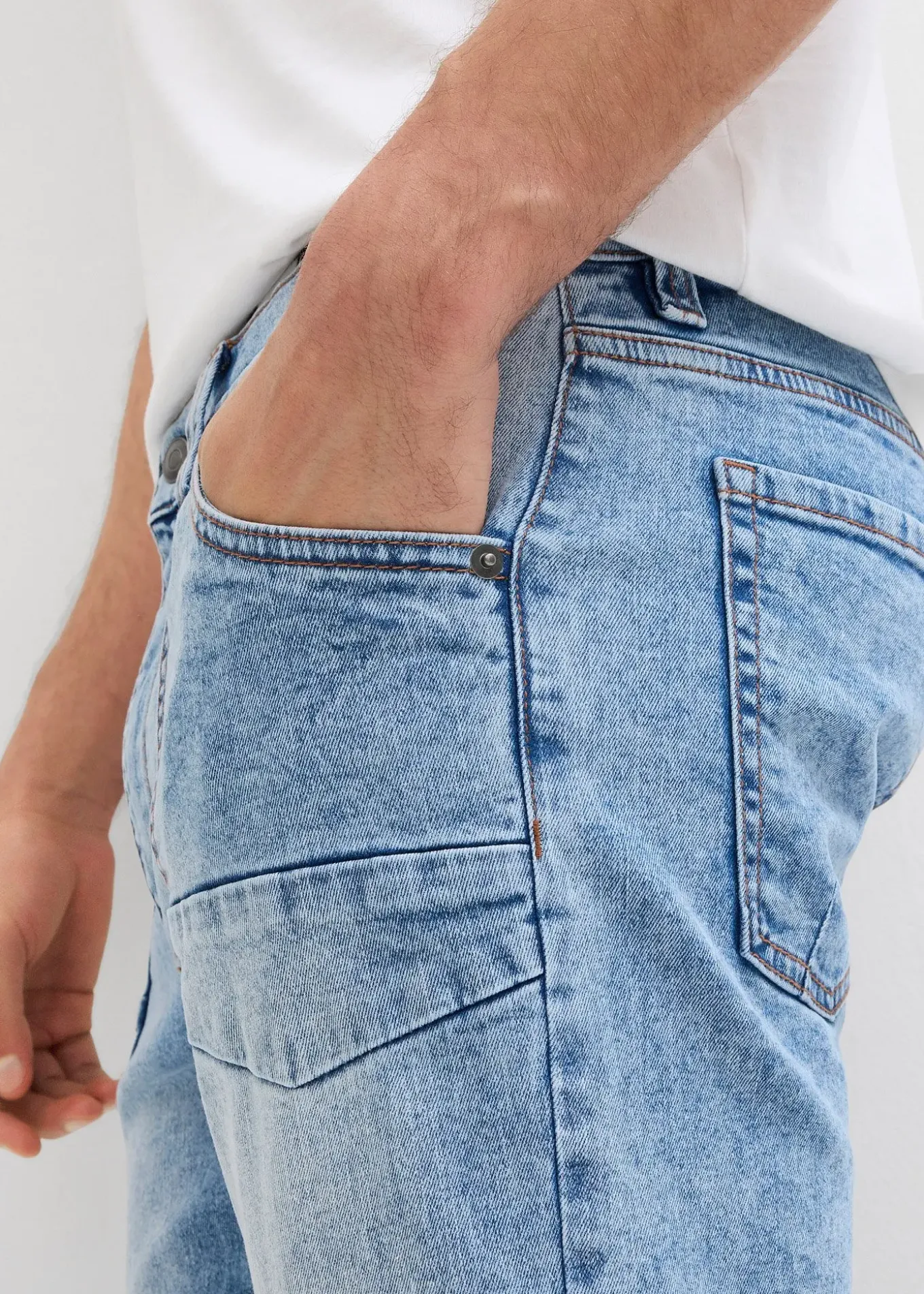 Jean 3/4 droit, Regular, droit