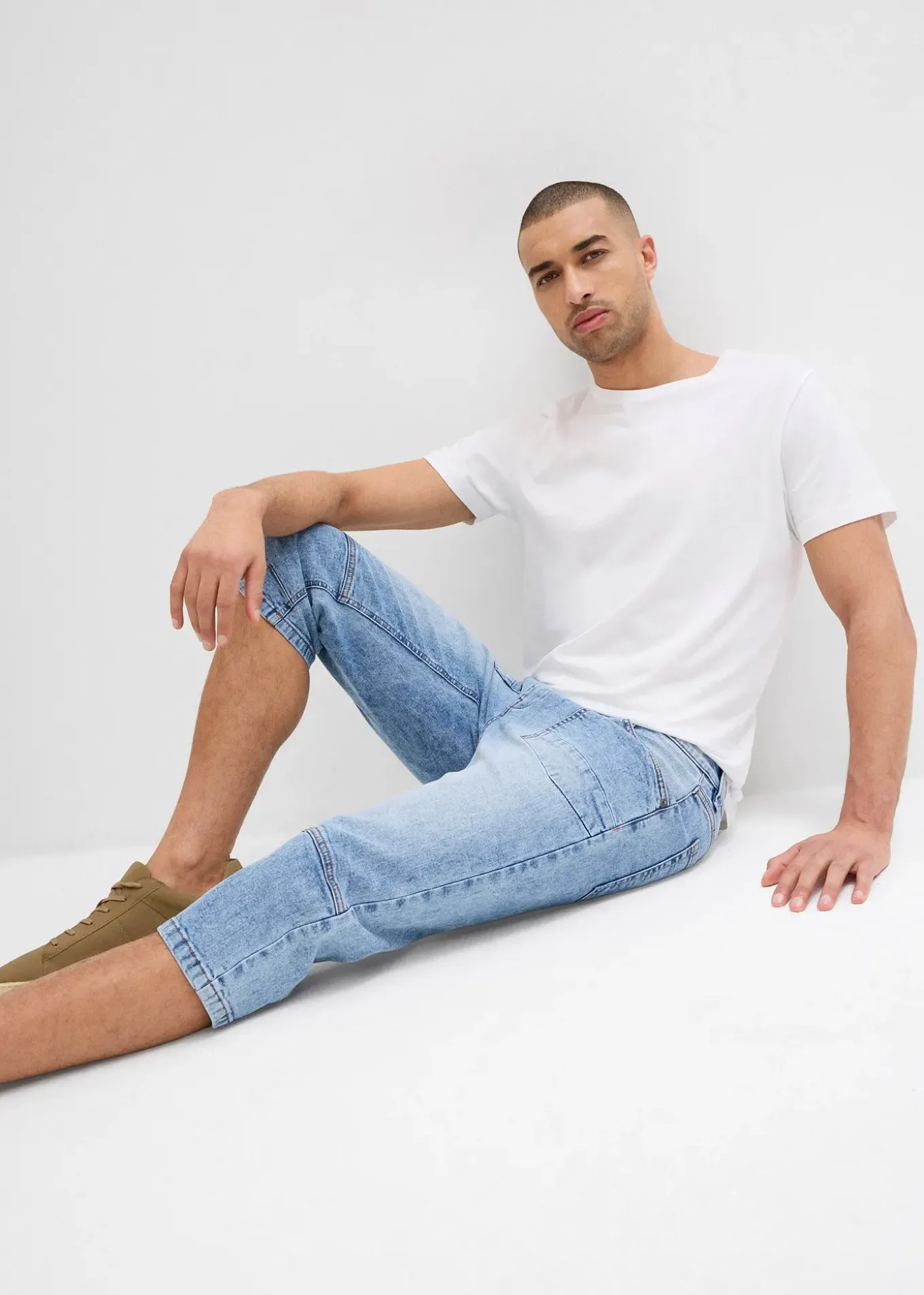 Jean 3/4 droit, Regular, droit