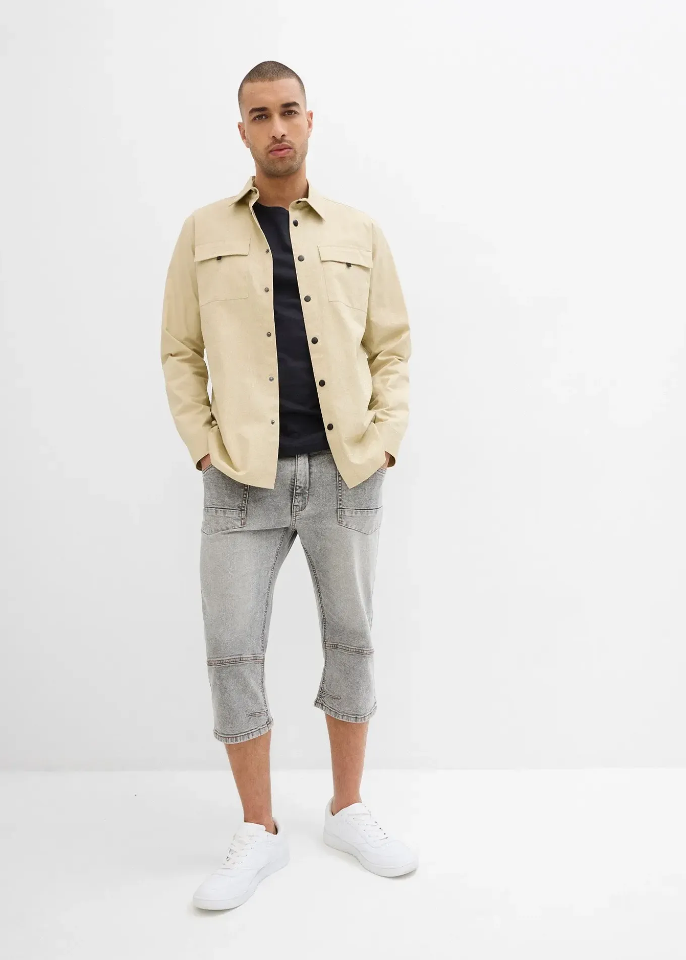 Jean 3/4 droit, Regular, droit