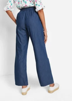 Jean à enfiler léger avec taille confortable, coupe large