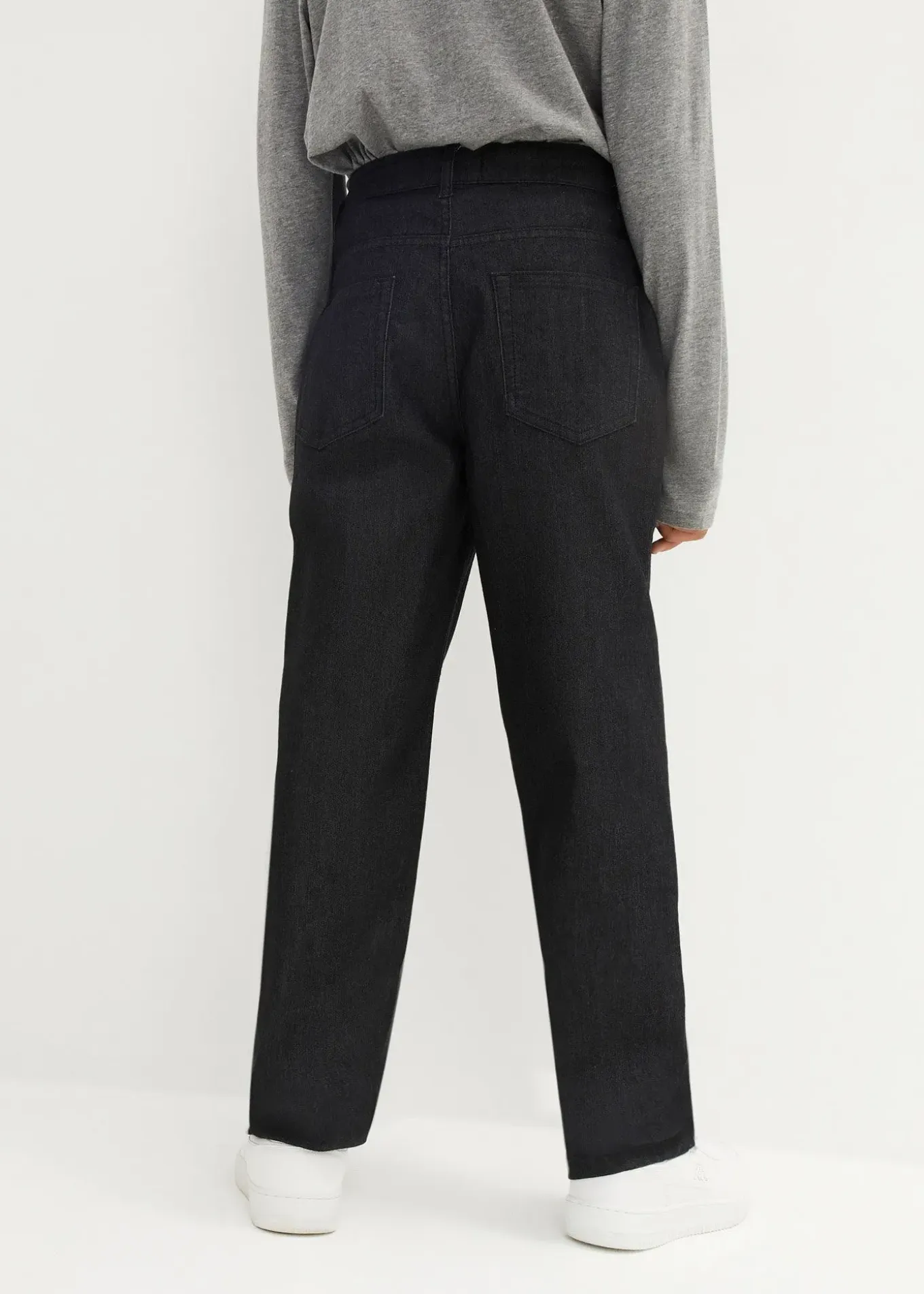 Jean ample à taille réglable, droit