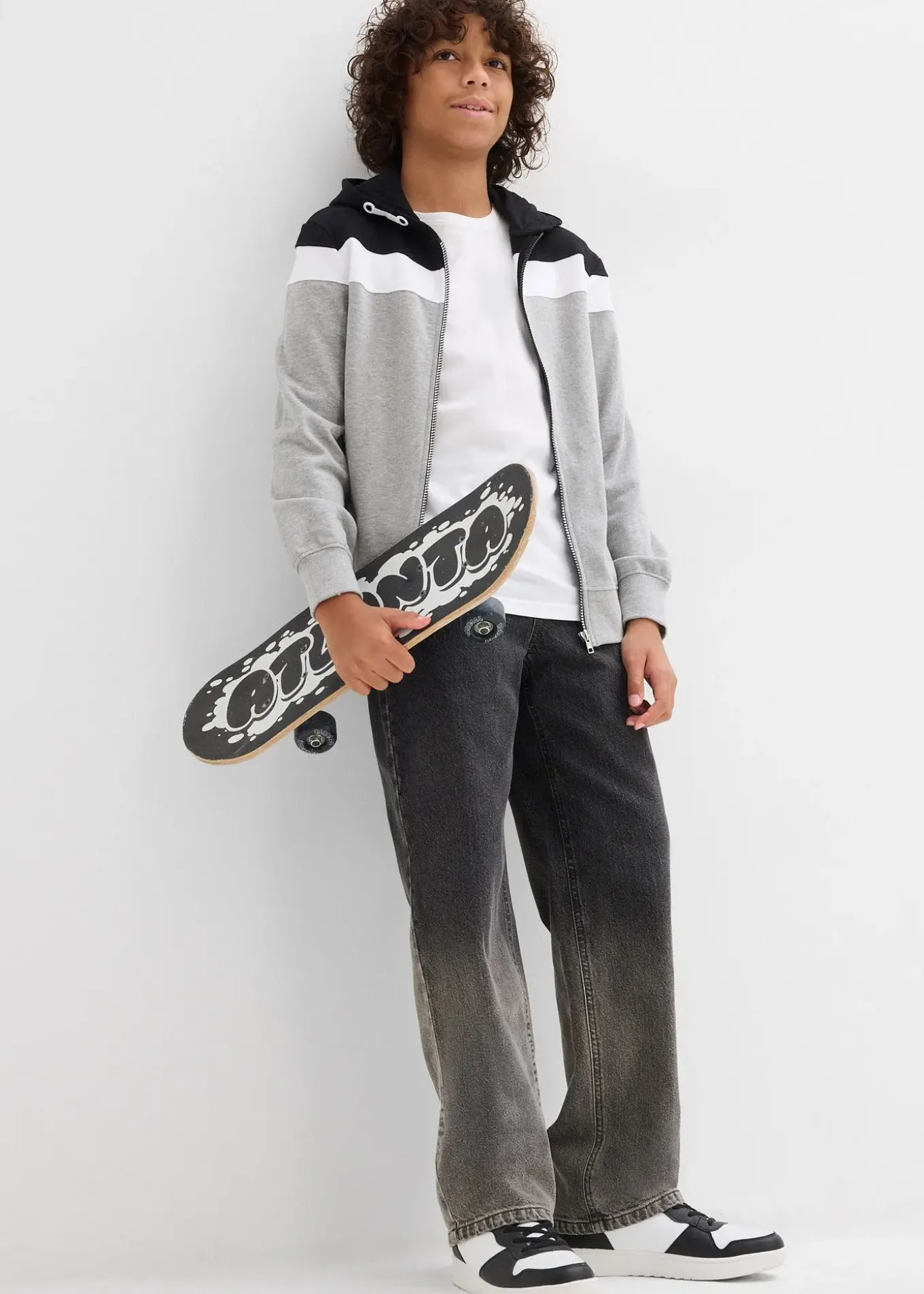 Jean ample et droit à dégradé