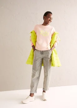 Jean au délavage vintage