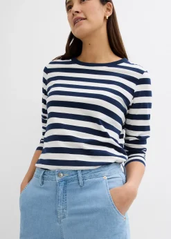 Jean balloon taille mi-haute ultra doux, cropped