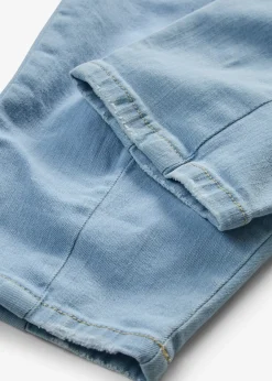 Jean barrel taille haute en coton