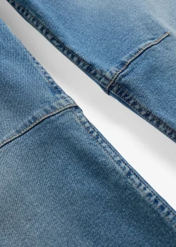 Jean barrel, taille mi-haute