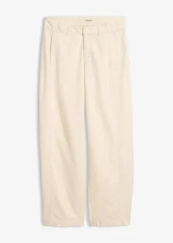 Jean barrel, taille mi-haute